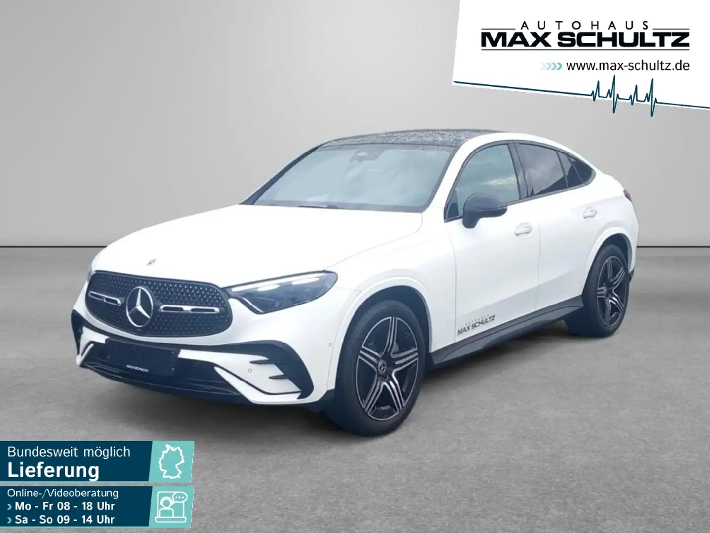 Mercedes-Benz GLC 220 d 4M Coupé AMG*AHK*Pano-Dach*Burmester* Weiß - 1