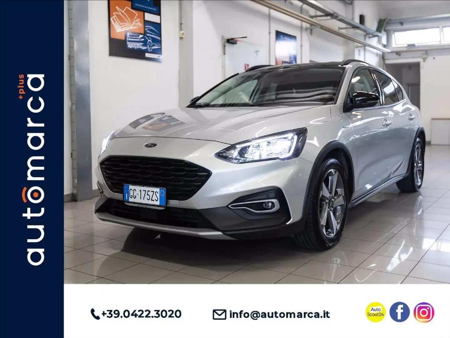Ford Focus Active 1.0 ecoboost h s&s 125cv my20.75 Gris - 1