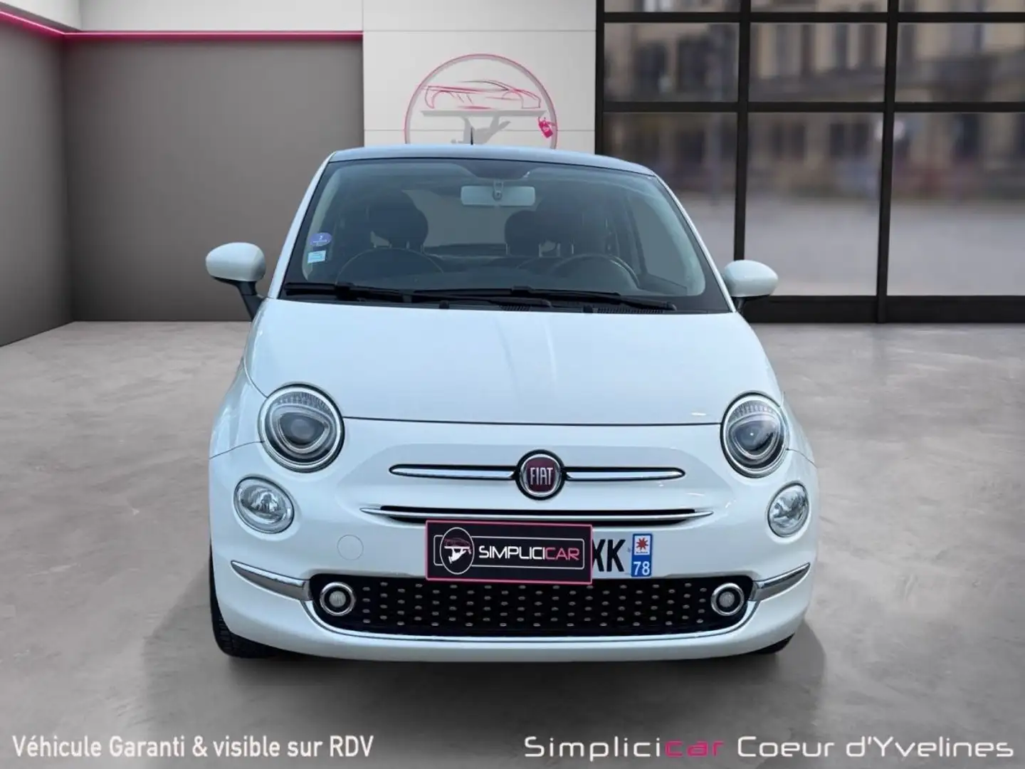 Fiat 500 SERIE 6 EURO 6D 1.2 69 ch Eco Pack Lounge Weiß - 2