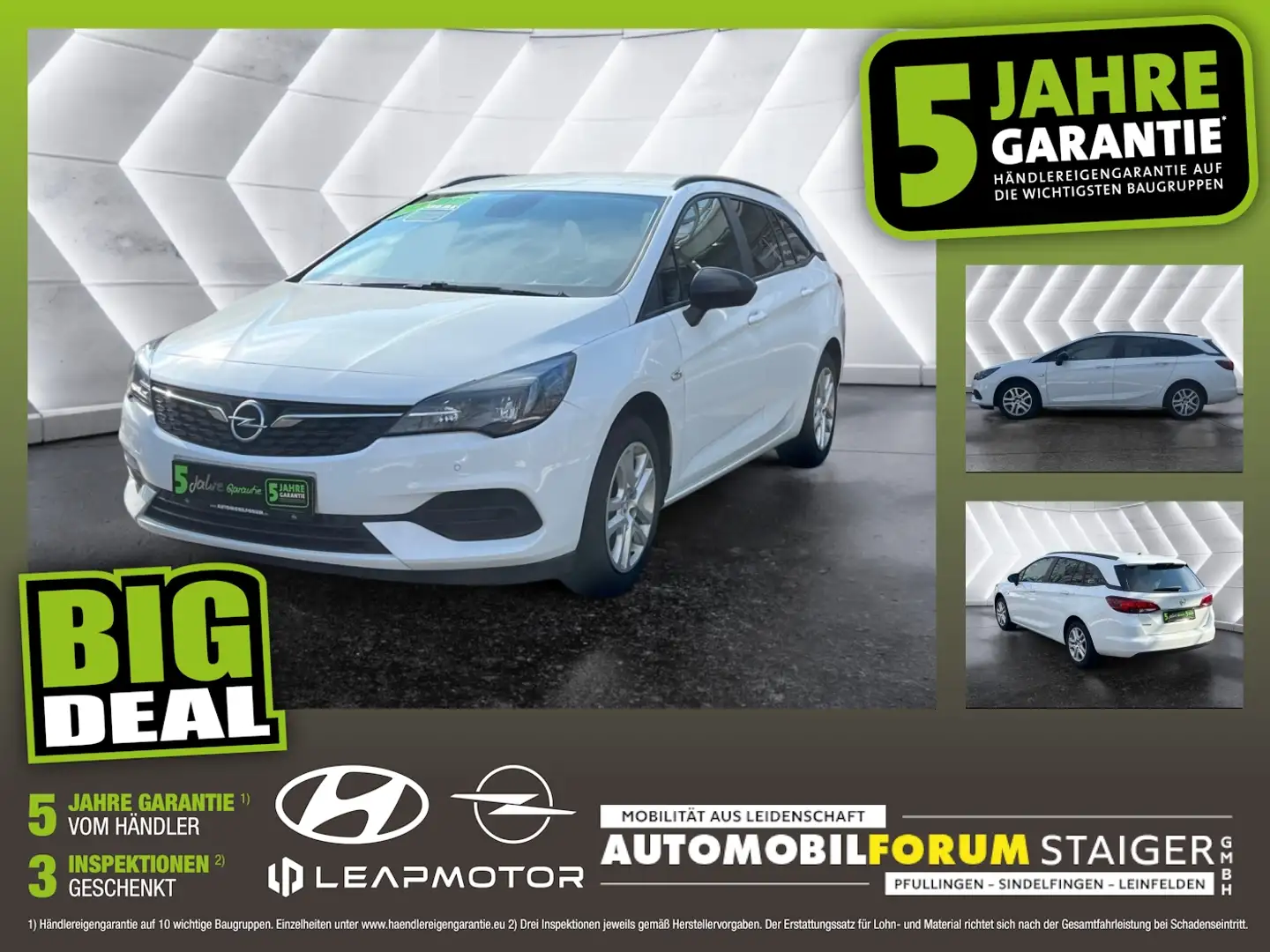 Opel Astra K Sports Tourer 1.2 Turbo  Edition LED Blanc - 1