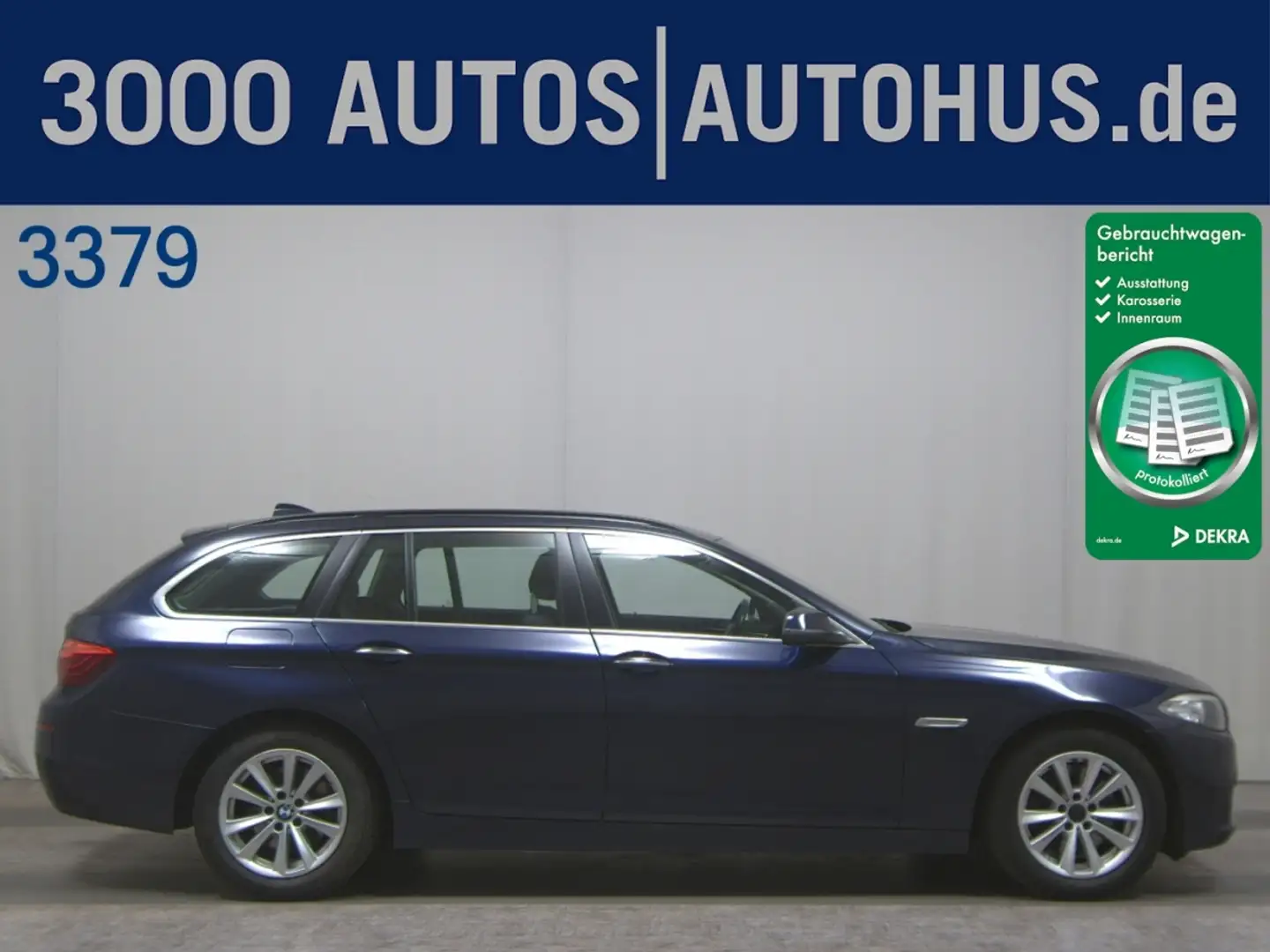BMW 525 dA Touring Navi HuD HiFi AHK ACC Xenon Blau - 1