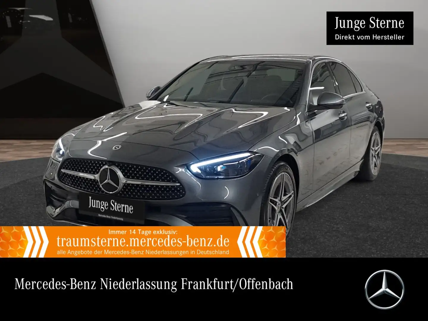 Mercedes-Benz C 300 e AMG+360+TOTW+KEYLESS+9G Gris - 1