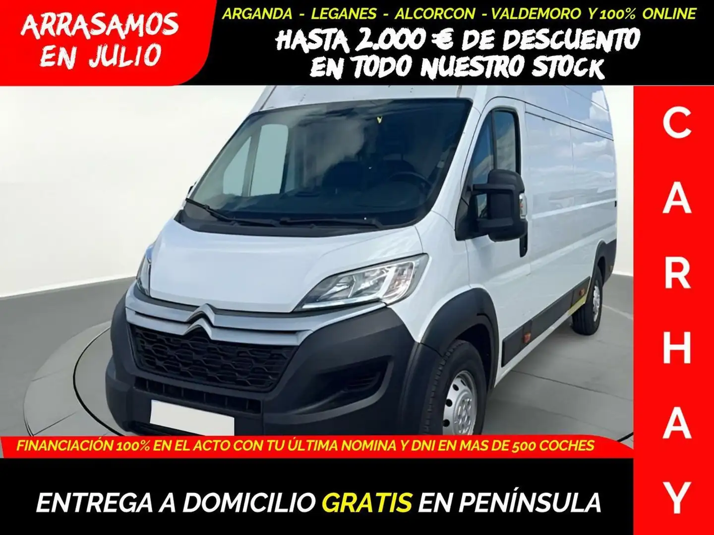 Citroen Jumper 35 L4H3 HEAVY HDI 130cv  96 KW FURGÓN Blanco - 1