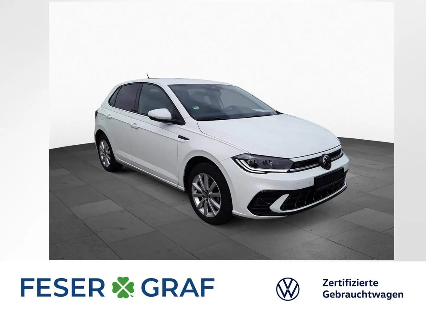 Volkswagen Polo 1.0 TSI DSG R-Line NAVI ACC APP IQ.LIGHT Weiß - 1