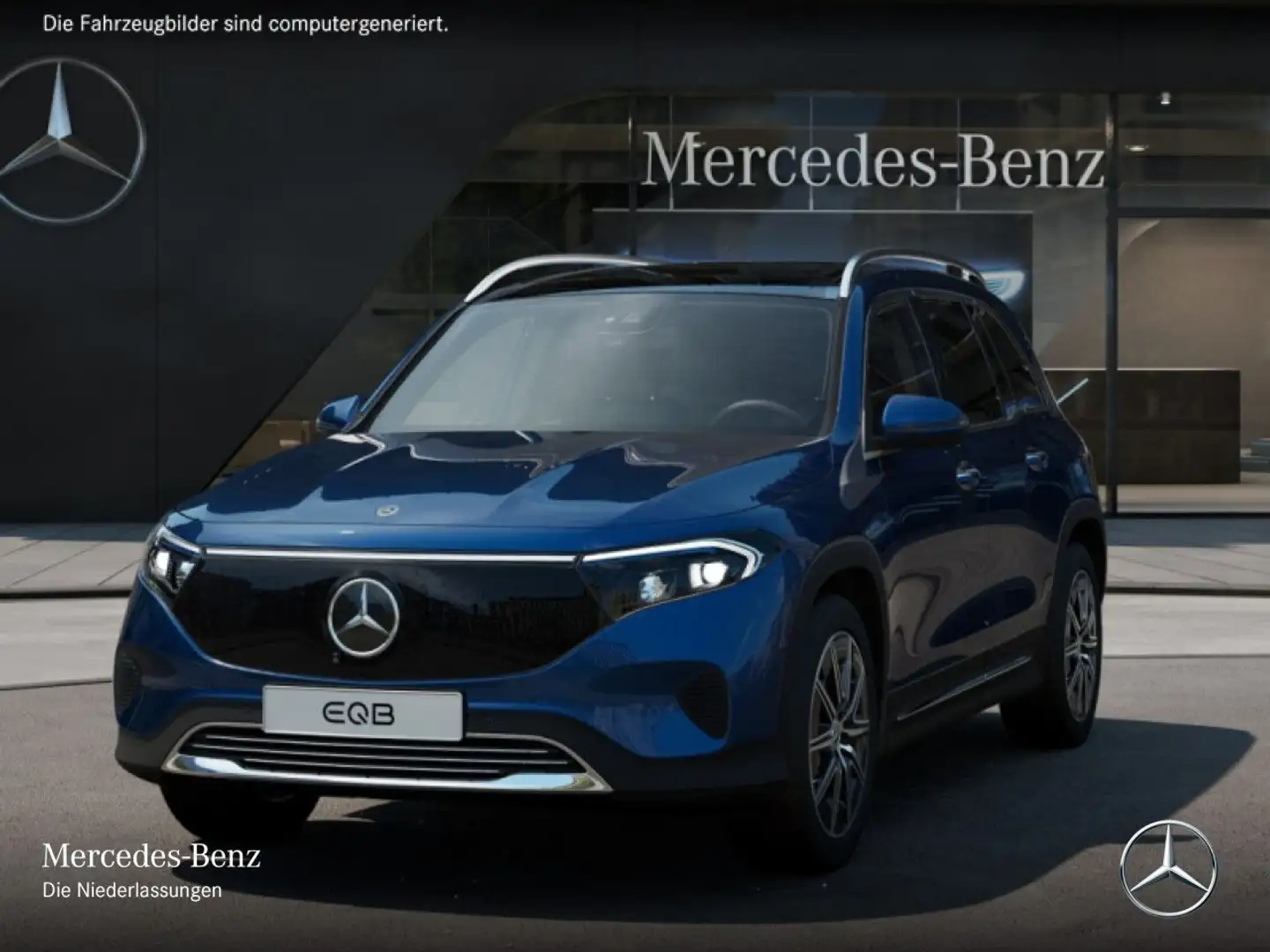 Mercedes-Benz EQB 300 4M PROG+PLUS-PAKET+PANO+360+KEYLESS+SPUR Blue - 2