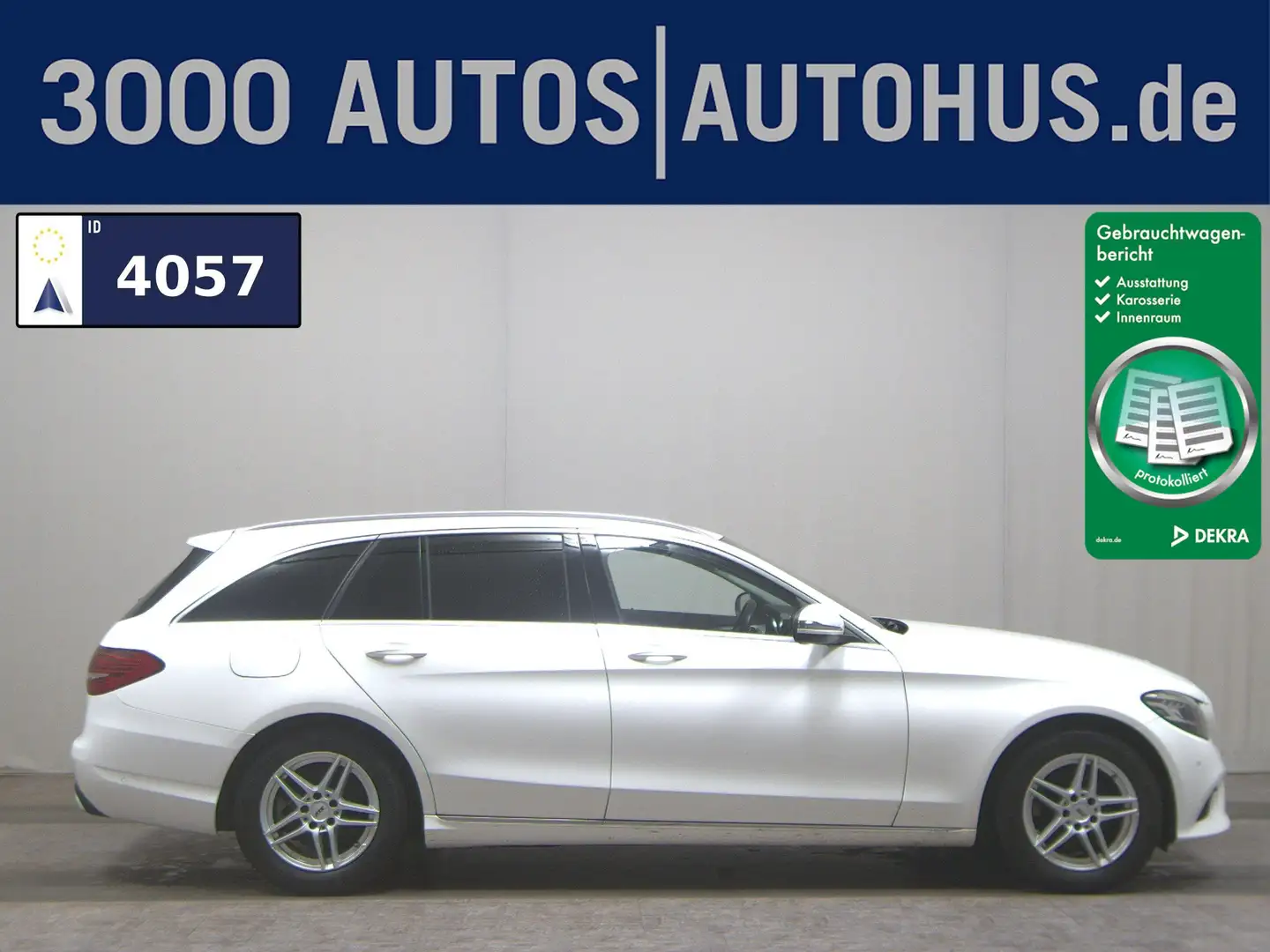 Mercedes-Benz C 220 T d Avantgarde Navi AHK LED Blanc - 1