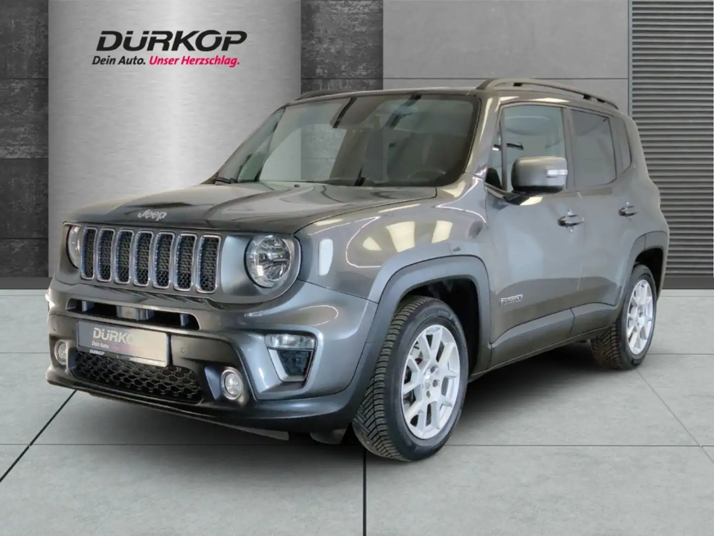 Jeep Renegade Limited 1.3 T-GDI AT Navi Winterpaket Gris - 1