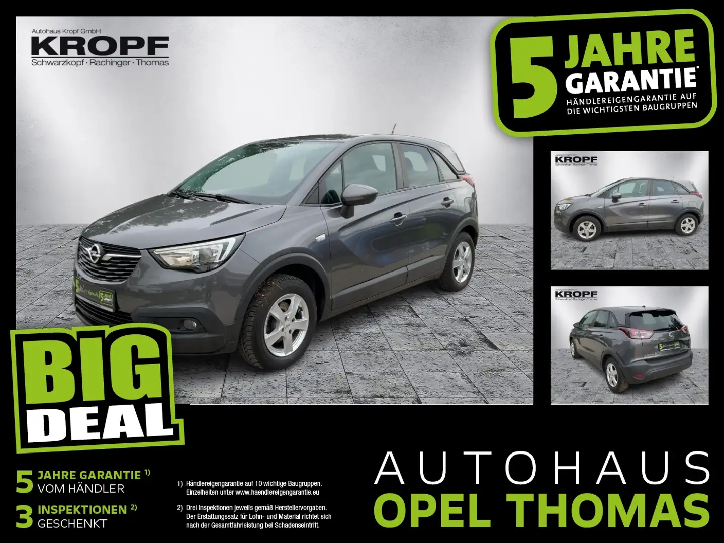 Opel Crossland 1.2 T Edition FIN ab 2,99%SHZ+Kam.+LM Grau - 1