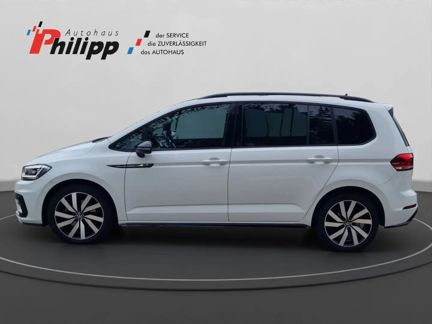 Volkswagen Touran 2.0 TDI DSG Highline R-Line Bluetooth Navi Blanc - 2