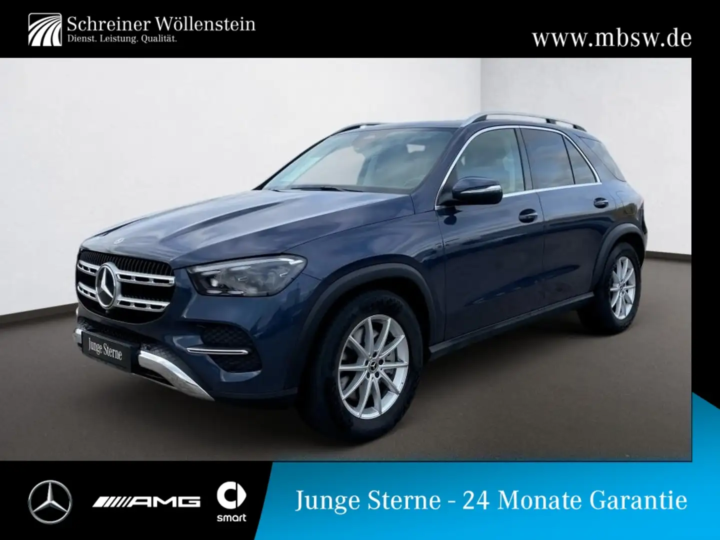 Mercedes-Benz GLE 350 de 4M PANO-DACH*AHK*MULTIBEAM*KAMERA*SHZ Blau - 1