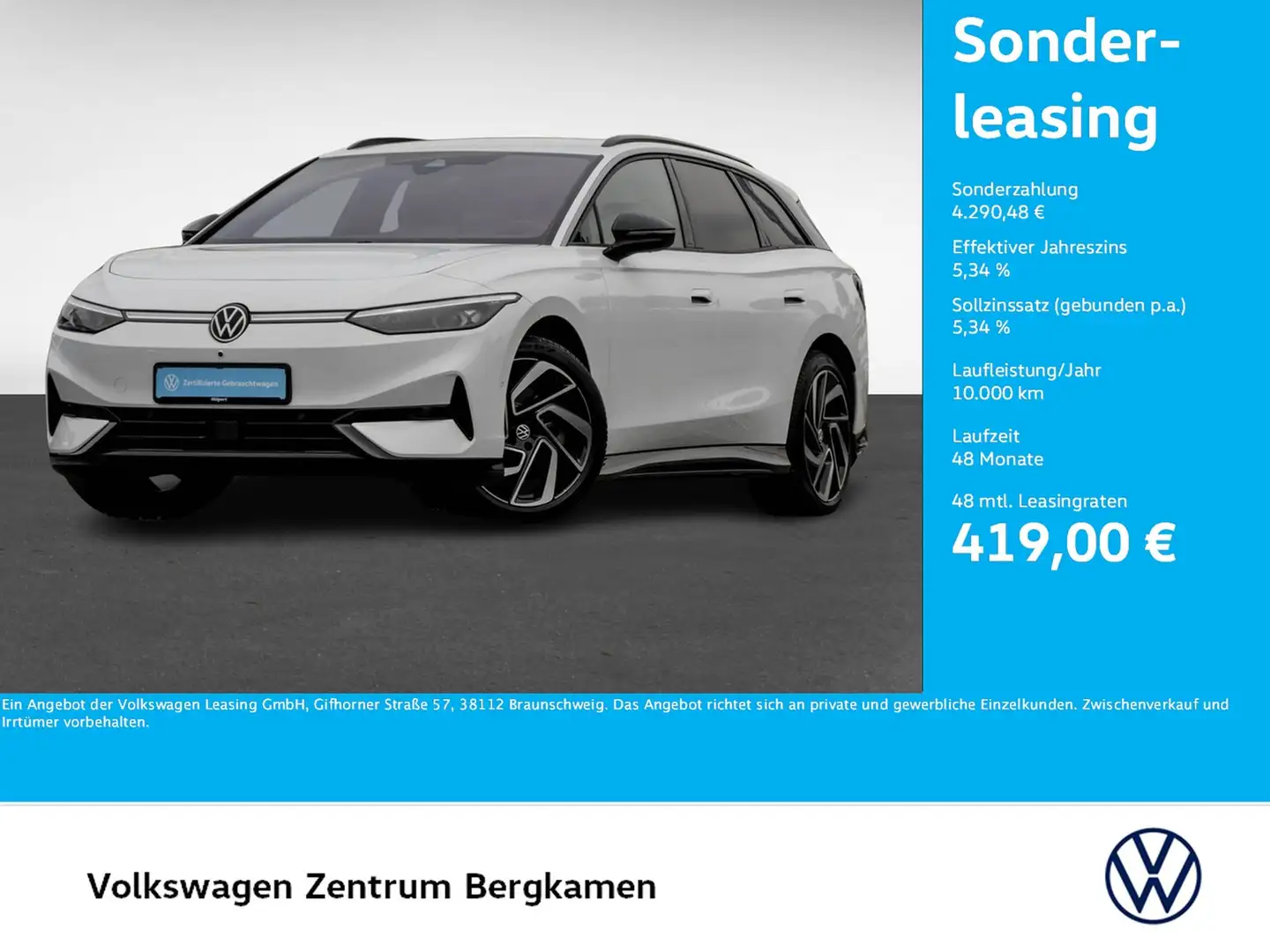 Volkswagen ID.7 Tourer PRO AHK 360°CAM ACC LM20 E-KLAPPE Weiß - 1