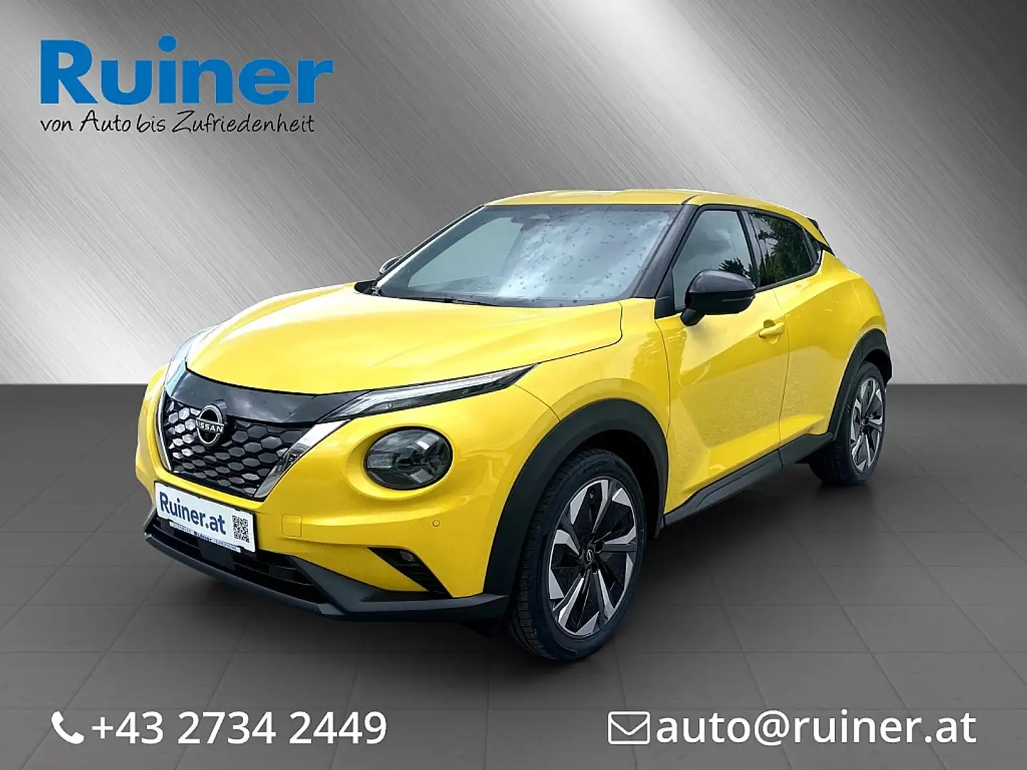 Nissan Juke 1,6 Hybrid N-Connecta+ 4AMT Aut. Jaune - 1