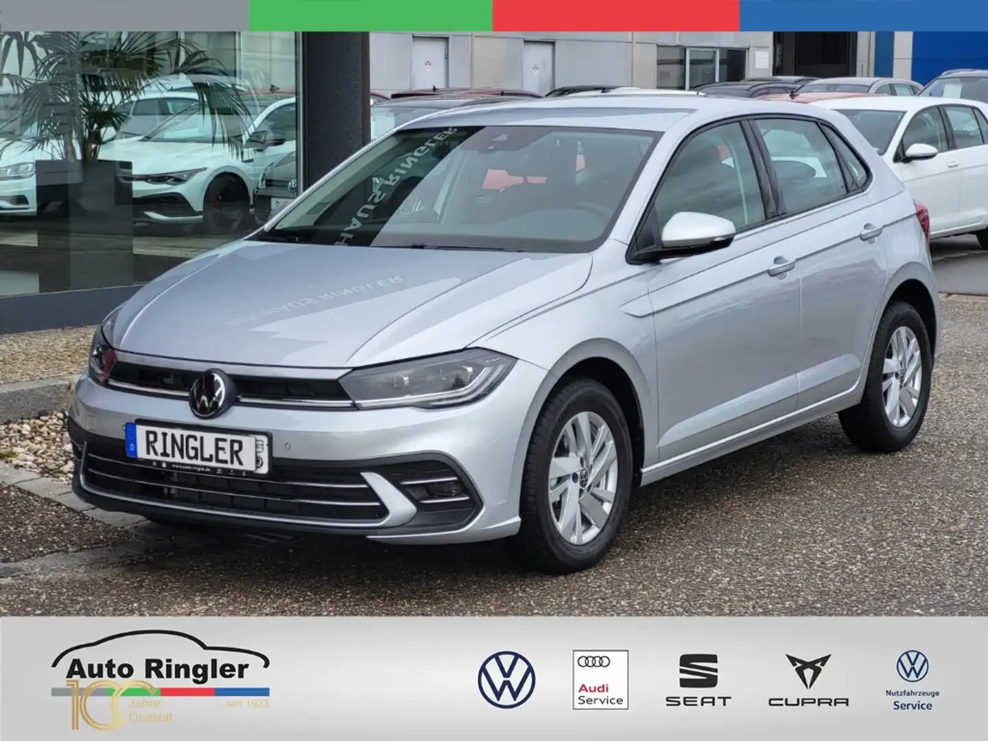 Volkswagen Polo EU6d 1.0 TSI Style DSG+LED+SHZ+DAB Silber - 1