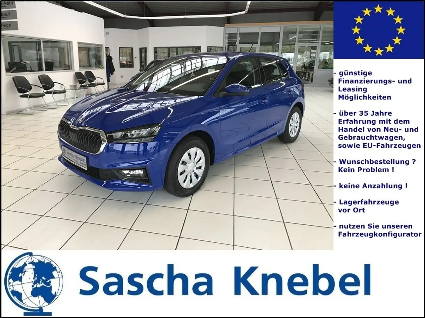 Skoda Fabia 1.0 MPI Selection PDC SHZ MJ2024 Blu/Azzurro - 1