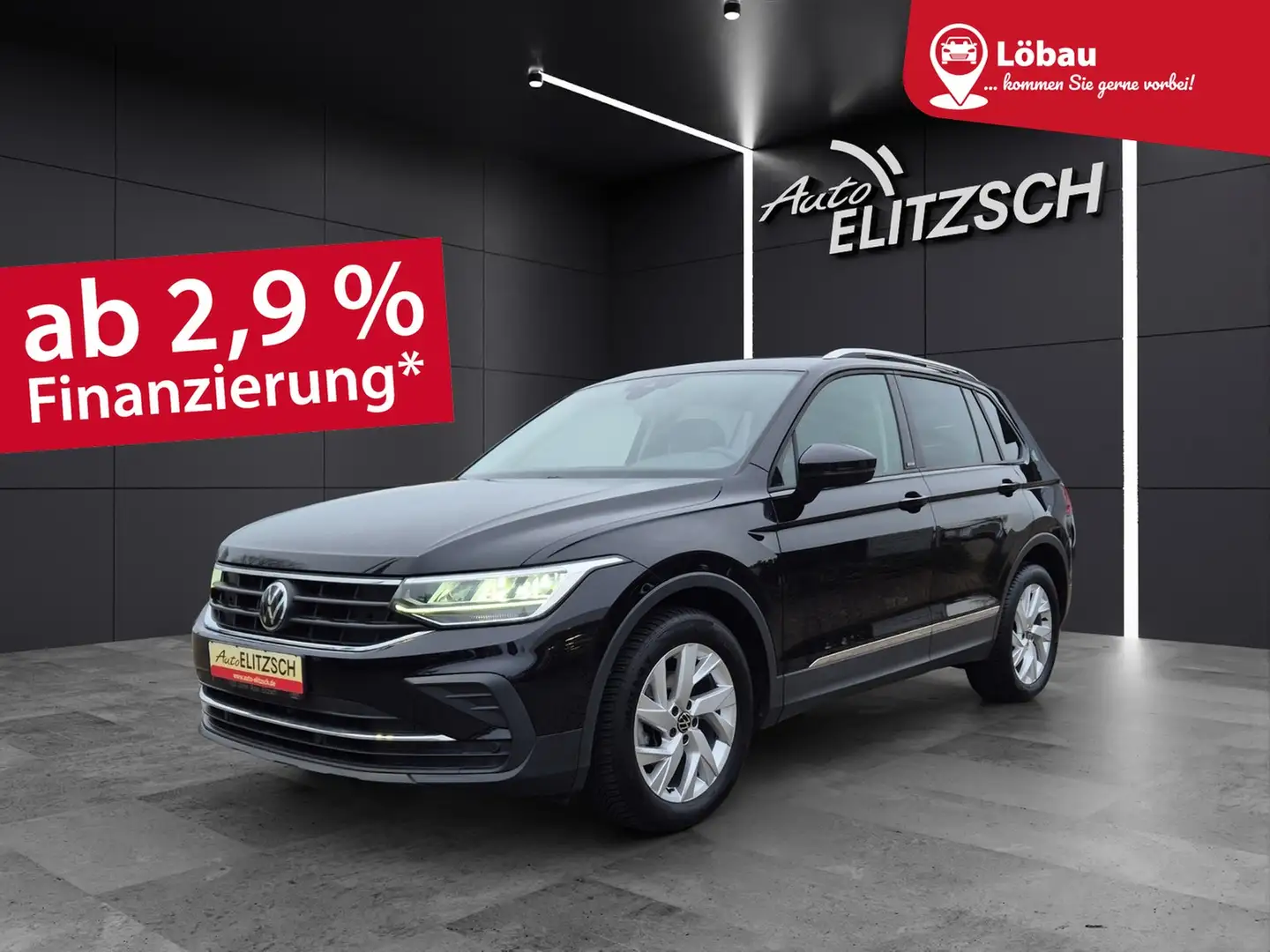 Volkswagen Tiguan Active LED Navi ACC RFK SH LM Schwarz - 1