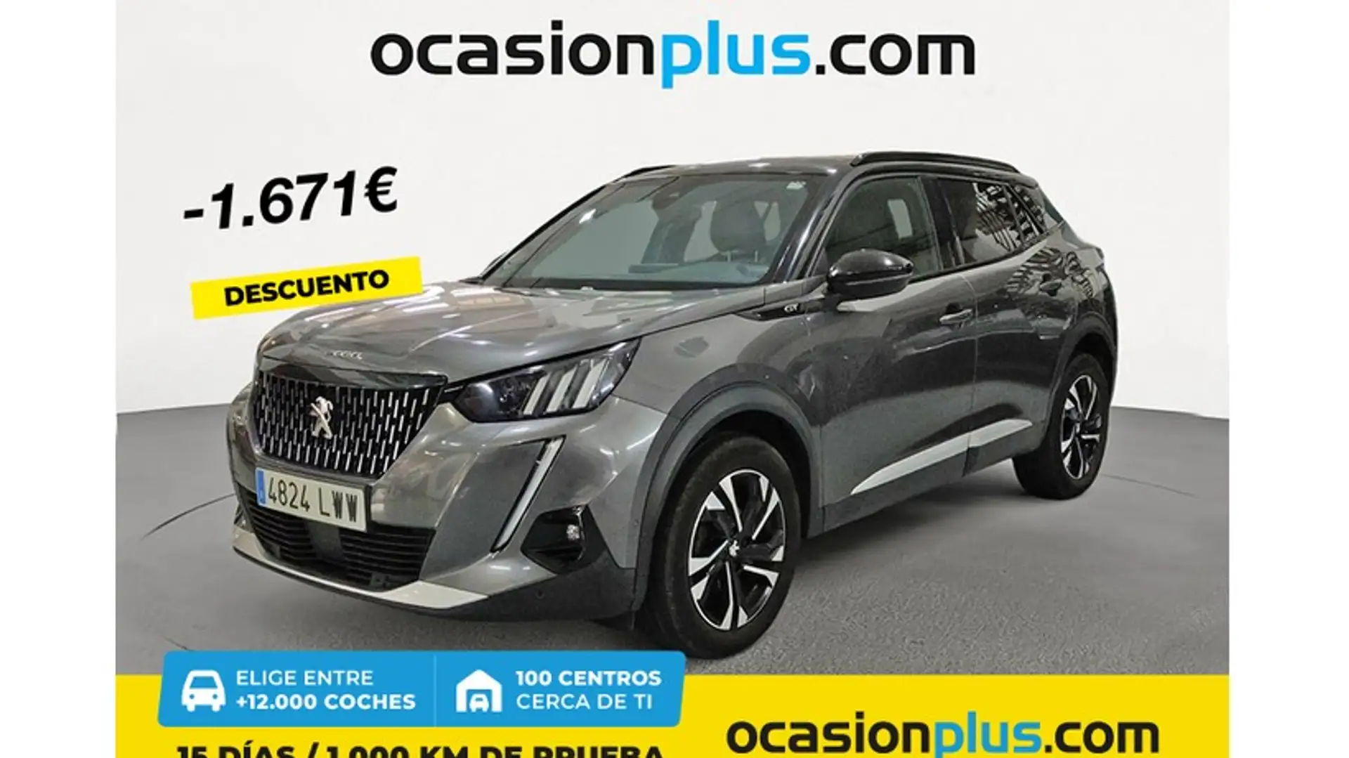 Peugeot 2008 1.2 PureTech S&S GT Line EAT8 130 Gris - 1