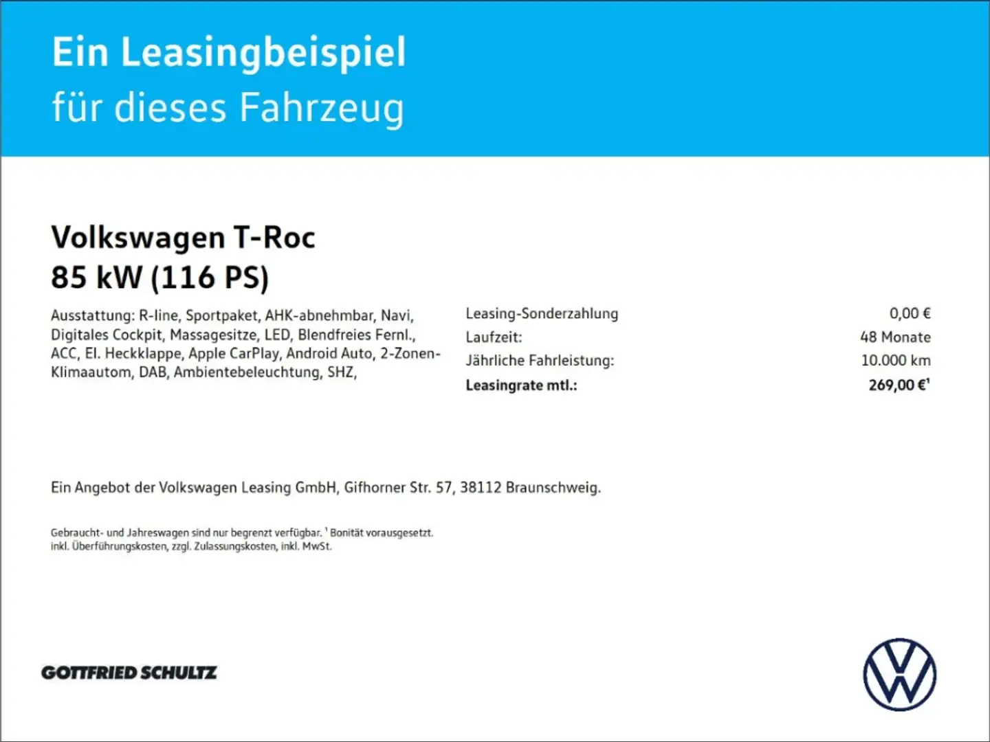 Volkswagen T-Roc 1.0 TSI IQ.Light NAV AHK ACC KAMERA R-Line Rot - 2