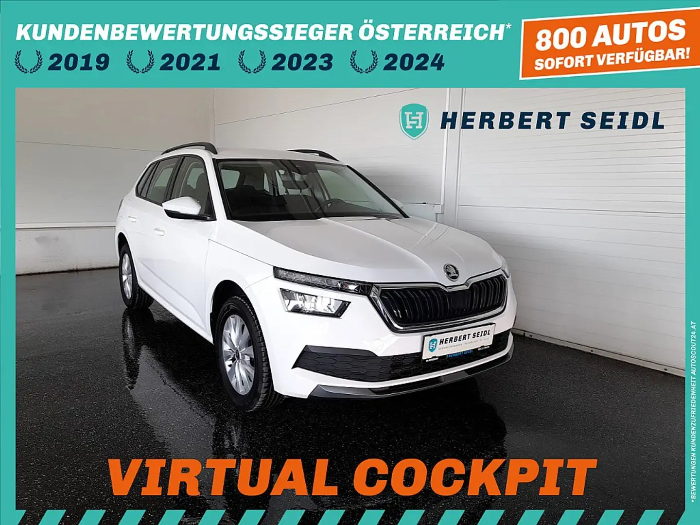 Skoda Kamiq Amb 1,6 TDI DSG *VIRTUELL / LED / NAVI / TEMPOM... Alb - 1