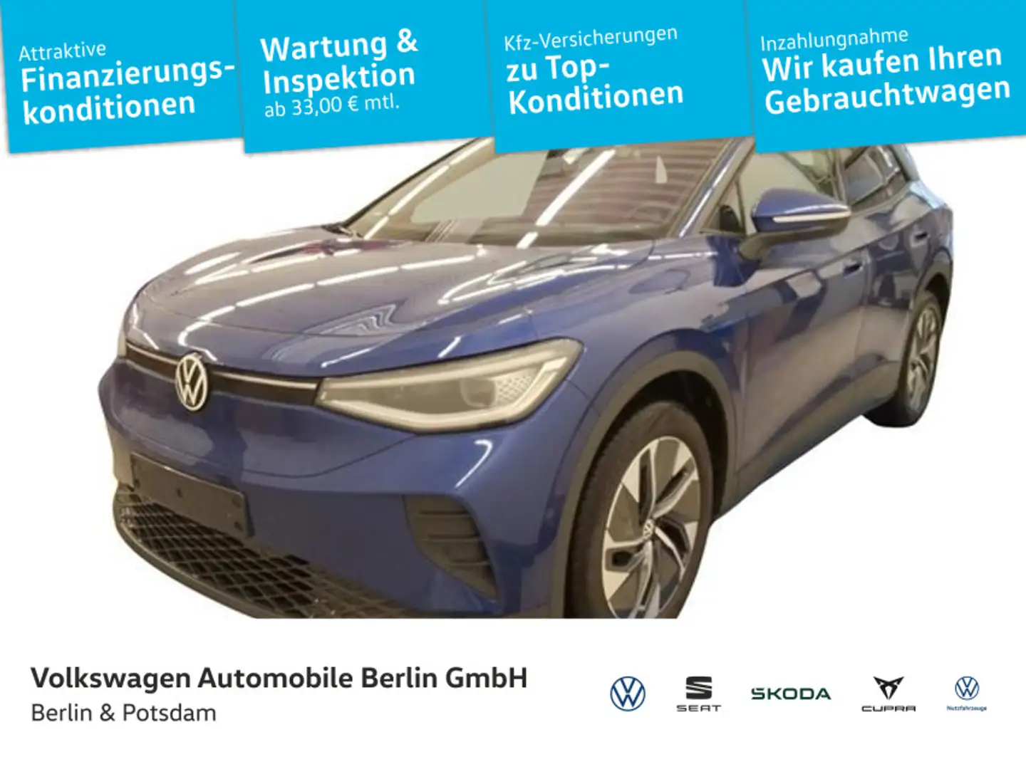 Volkswagen ID.4 Pure Navi PerformanceInfo-Paket Wärmep Blau - 1