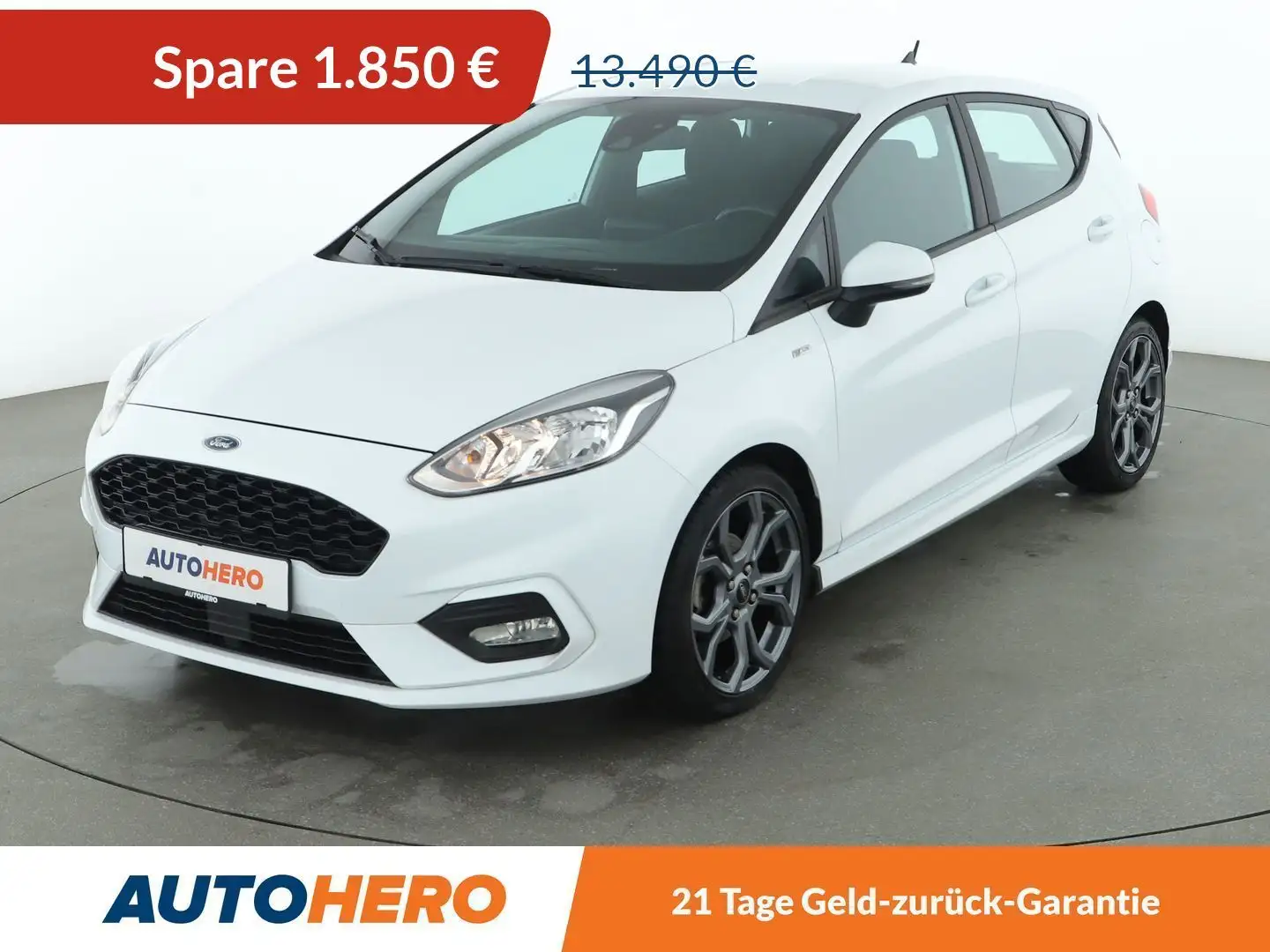 Ford Fiesta 1.0 EcoBoost ST-Line*NAVI*PDC*LIM*SHZ* Wit - 1