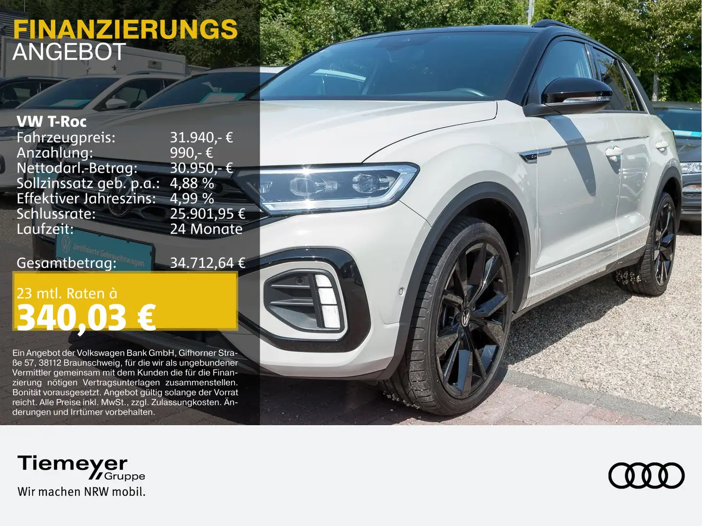Volkswagen T-Roc 2.0 TSI DSG 4M R-LINE IQ.DRIVE PANO KAMERA Grau - 1
