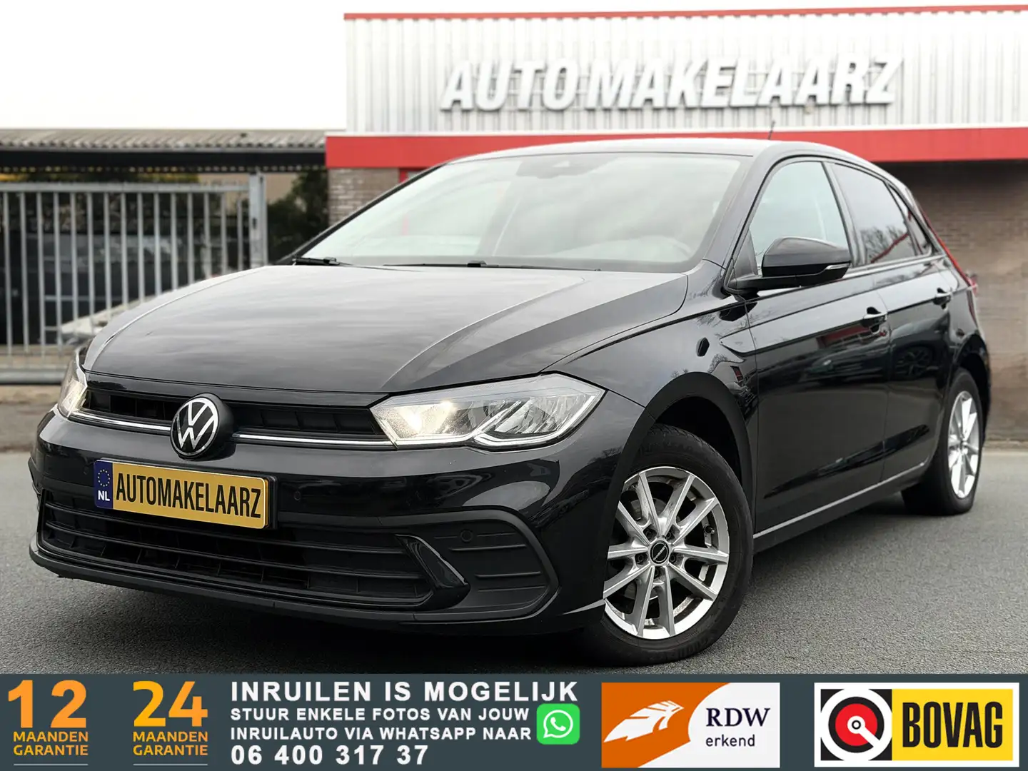 Volkswagen Polo 1.0 TSI | DSG CARPLAY CLIMA PDC - FACELIFT Schwarz - 1