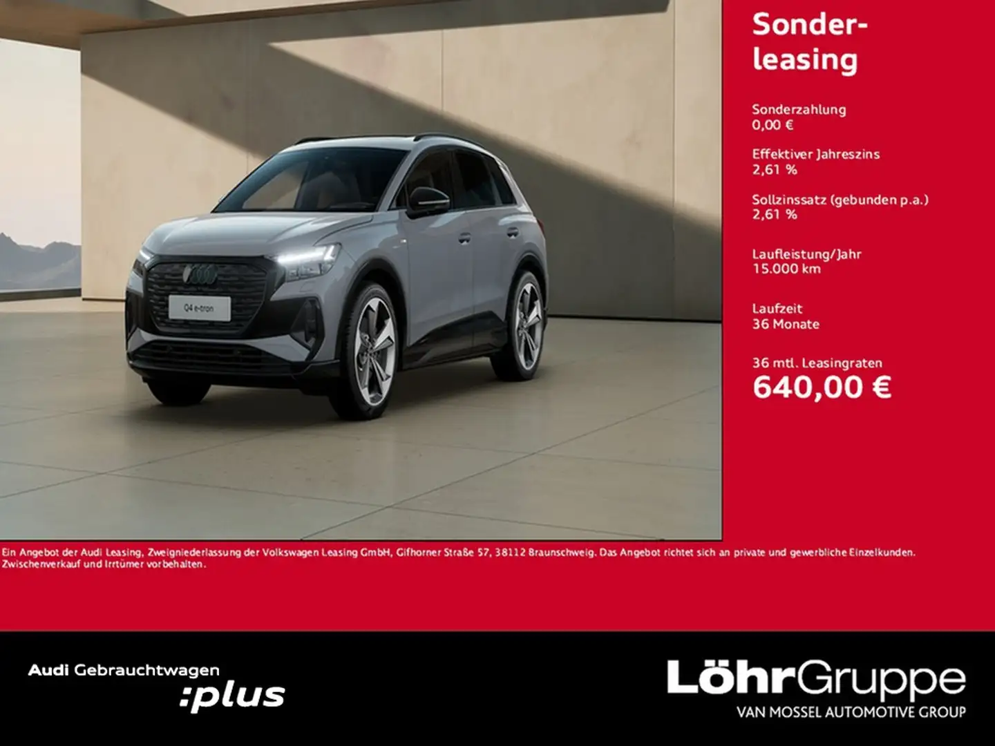 Audi Q4 e-tron 45 quattro S line edition Panorama AHK Grau - 1