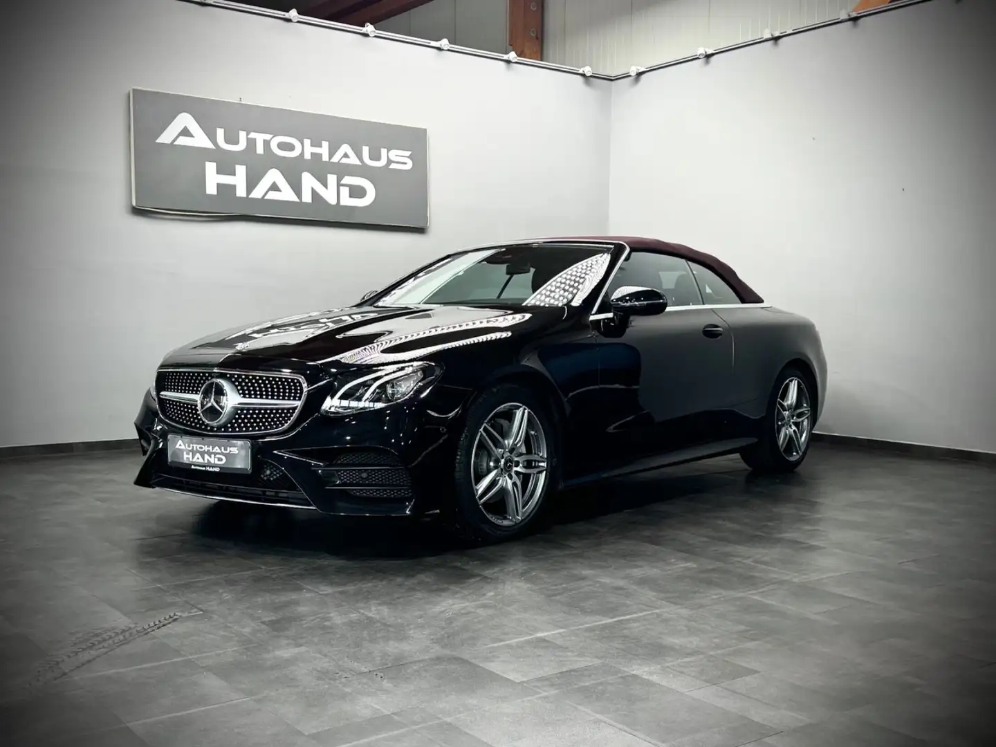 Mercedes-Benz E 200 E200 Cabrio*AMG*VERDECK Braun*Burmester*LED Navi Negro - 1