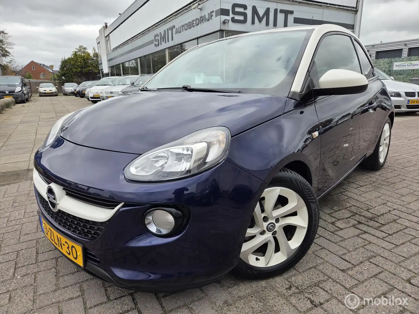 Opel Adam 1.0 Turbo Jam Ecc/CC/Media/NLAuto Blauw - 1