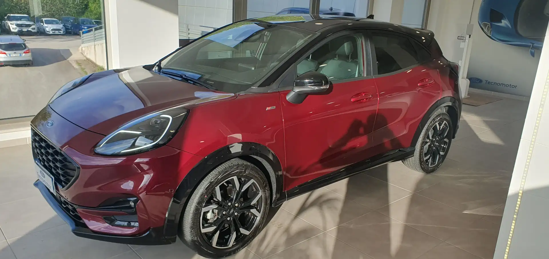 Ford Puma VIVID RUBY EDITION 1.0 EcoBoost Hybrid 125 CV A7 Rosso - 2