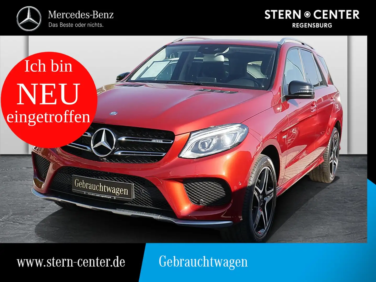 Mercedes-Benz GLE 43 AMG 4M AHK+SCHIEBEDACH+AIRMATIC+360°+ILS+ Czerwony - 1
