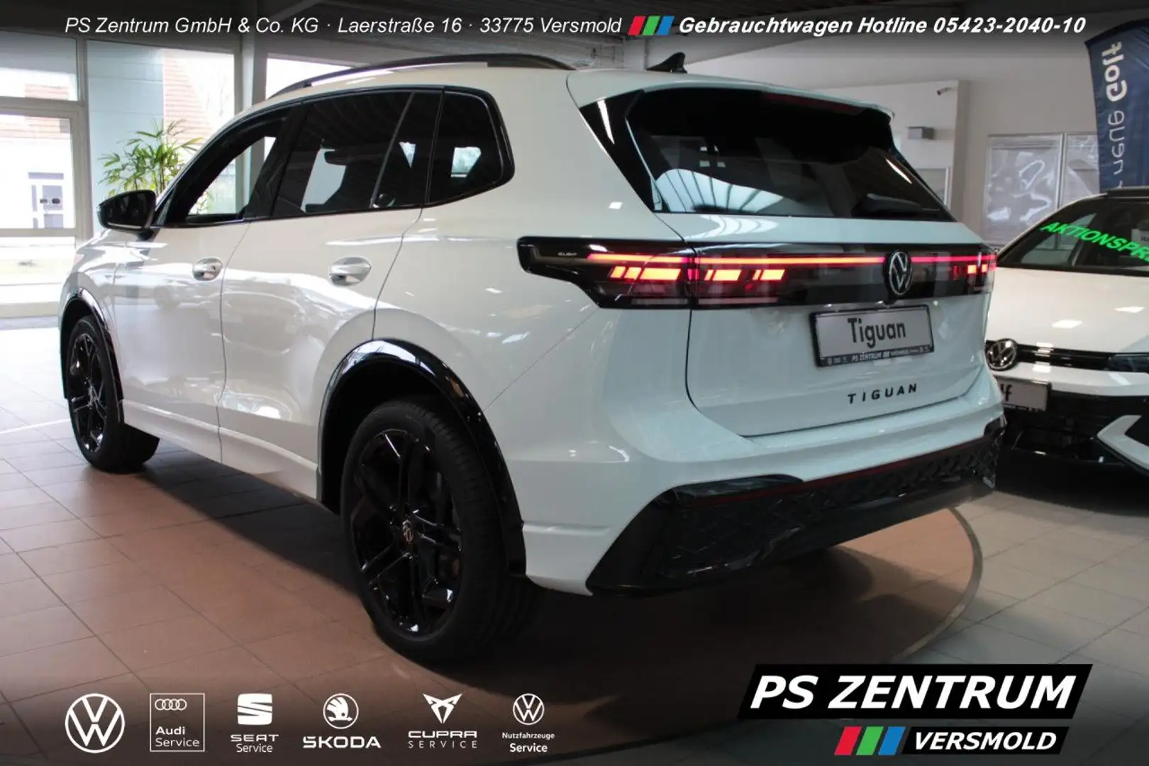 Volkswagen Tiguan R-Line 2.0 TDI Black-Style Navi Pro Matrix Weiß - 2