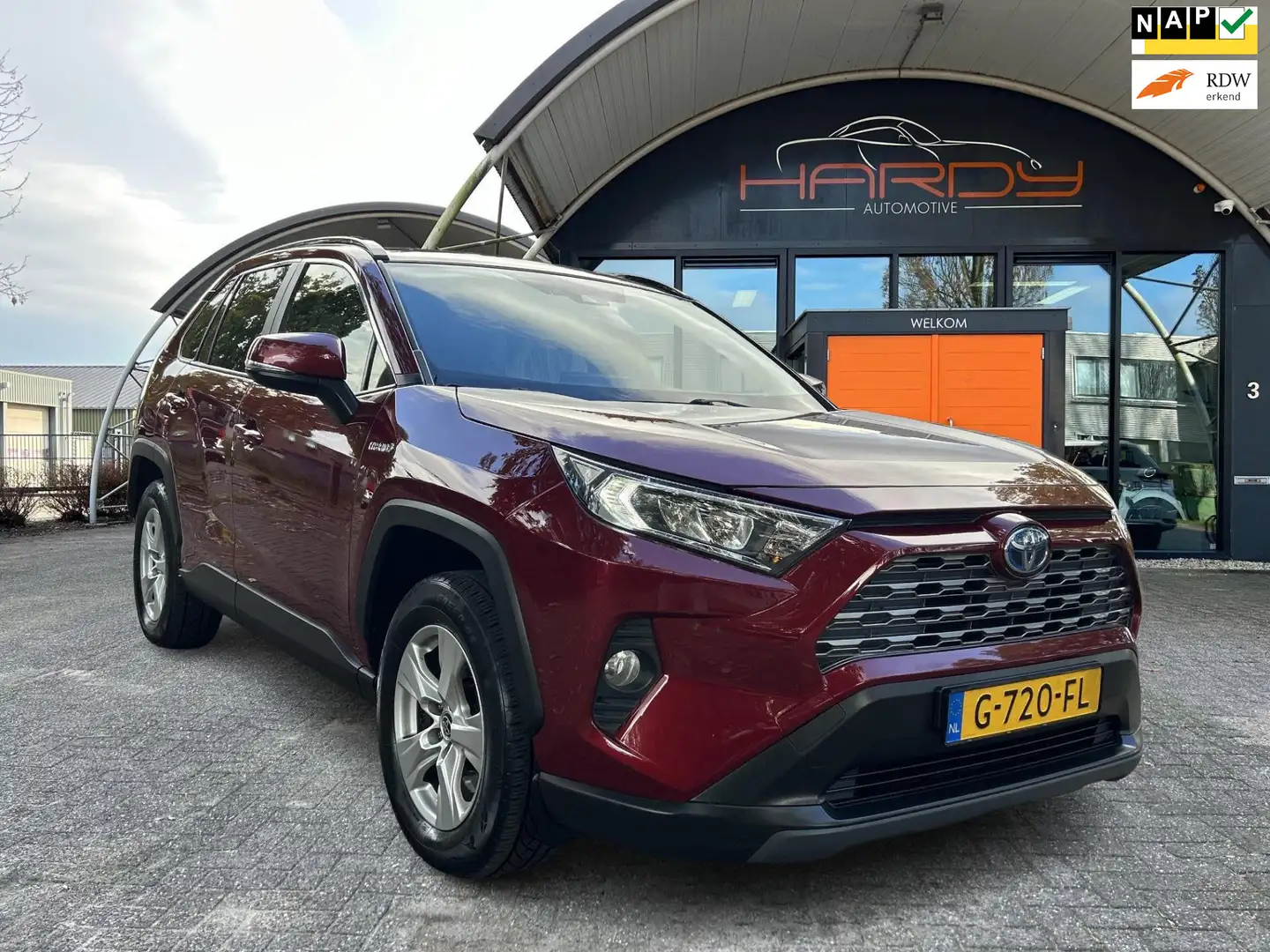 Toyota RAV 4 2.5 Hybrid Trekhaak NL-Auto Dealer Onderhouden Rij Rouge - 1