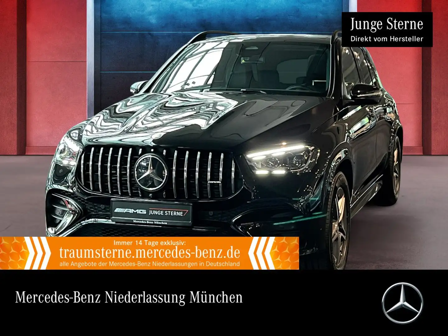Mercedes-Benz GLE 53 AMG GLE 53 4M NIGHT+PANO+360+AHK+MULTIBEAM+STHZG+20" Schwarz - 1