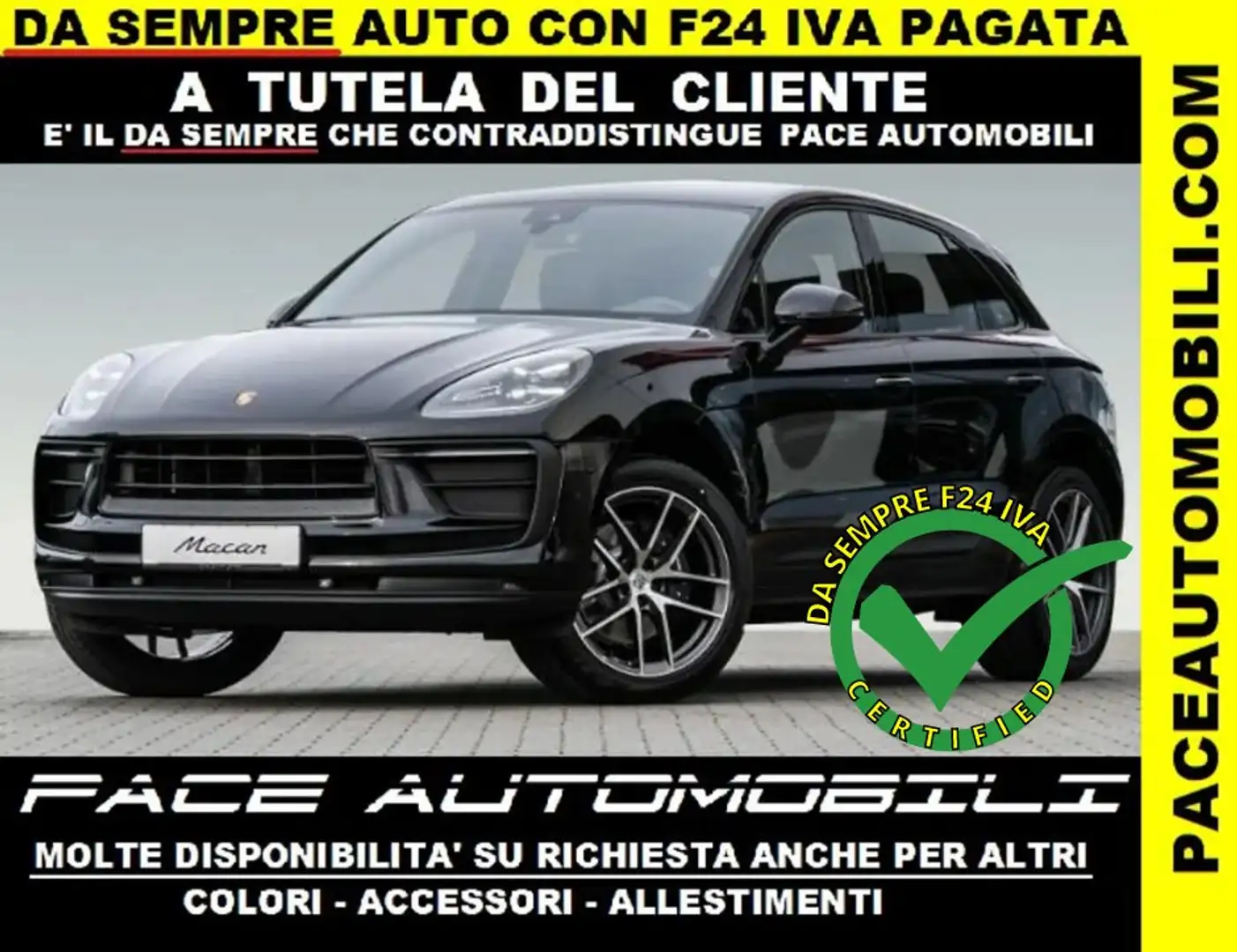 Porsche Macan TETTO PANO PDC SPORT CHRONO  PELLE 20 " Nero - 1