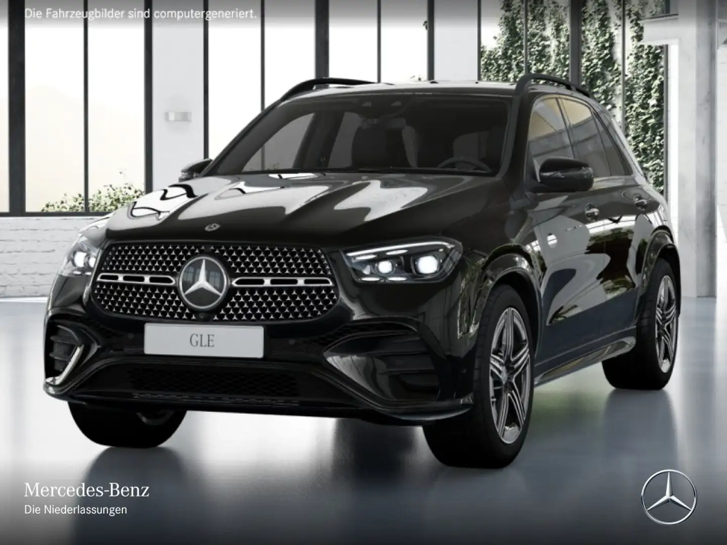 Mercedes-Benz GLE 350 de 4M AMG+NIGHT+360+MULTIBEAM+SPUR+TOTW+9G Чёрный - 2