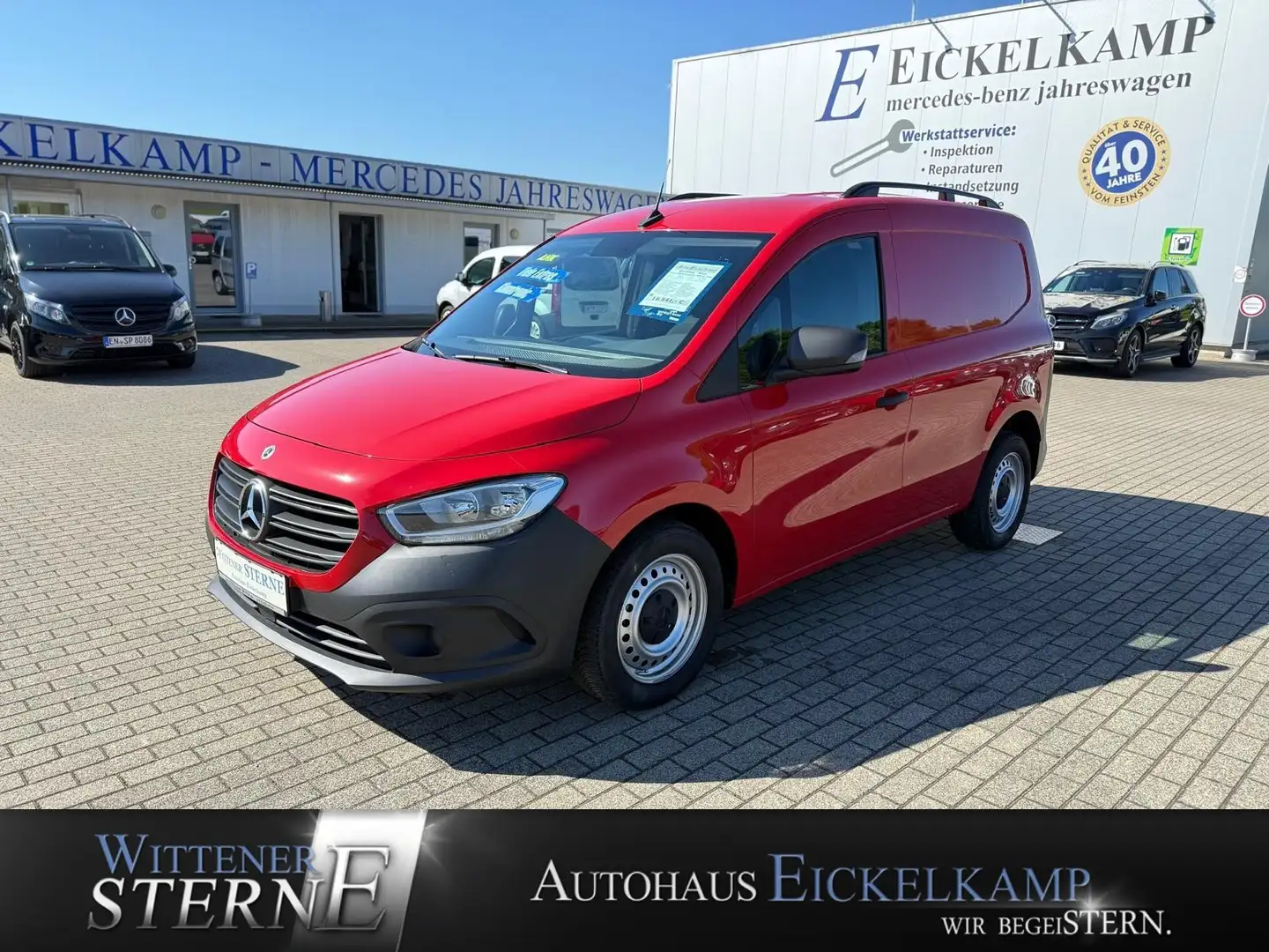 Mercedes-Benz Citan 108 CDI Kasten Worker Plus AHK PTS KLIMA FLÜGEL Rot - 1
