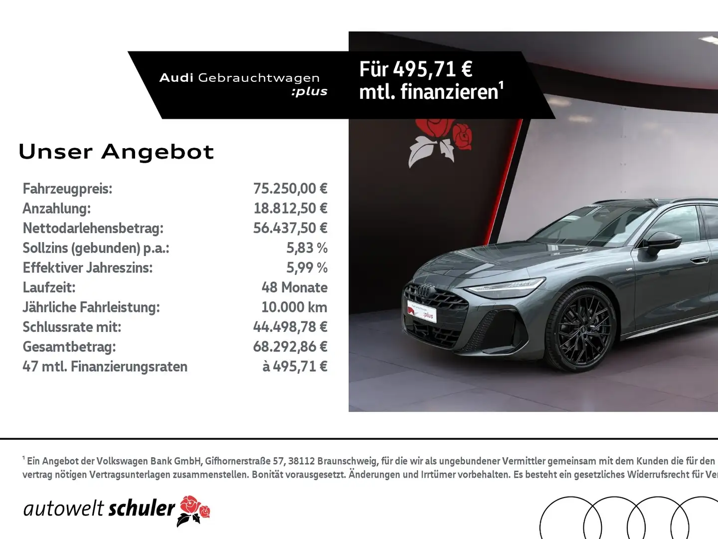 Audi A6 Avant 2.0 TDI quattro edition one Pano B&O MMI+Te Grau - 1