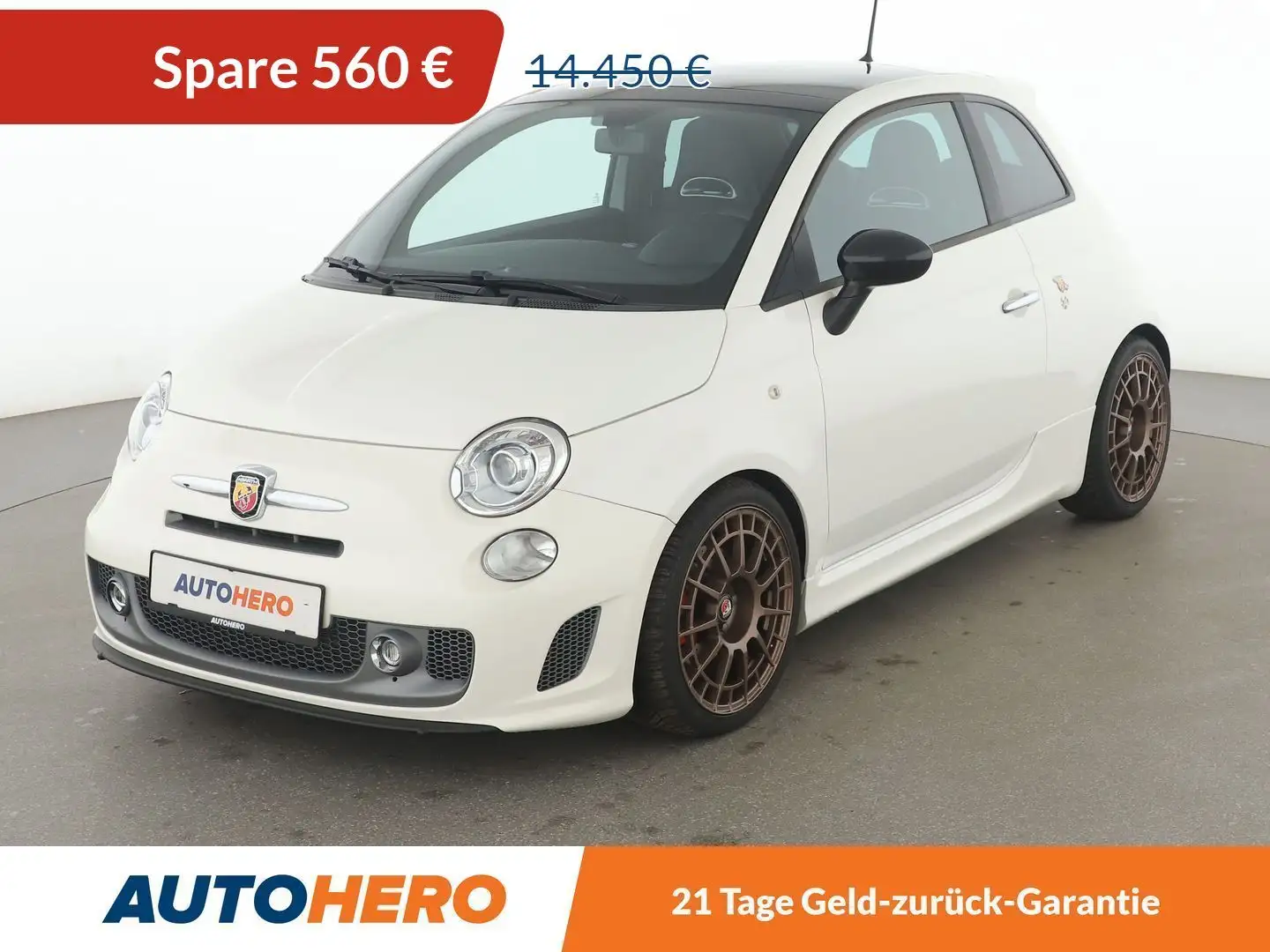 Abarth 595 1.4 Turismo*PDC*KLIMA*GARANTIE*XENON* Weiß - 1