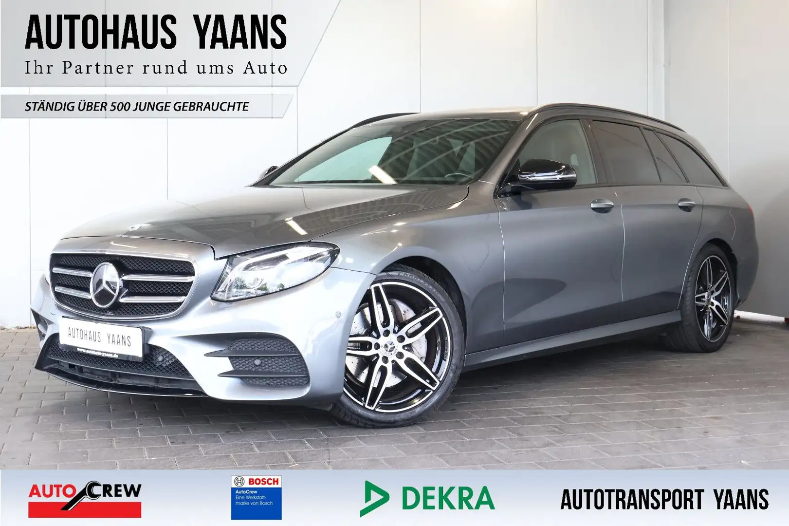Mercedes-Benz E 220 d AMG HUD+DISTR.+NIGHT+MULTIBEAM+KEY+KAM Grau - 1