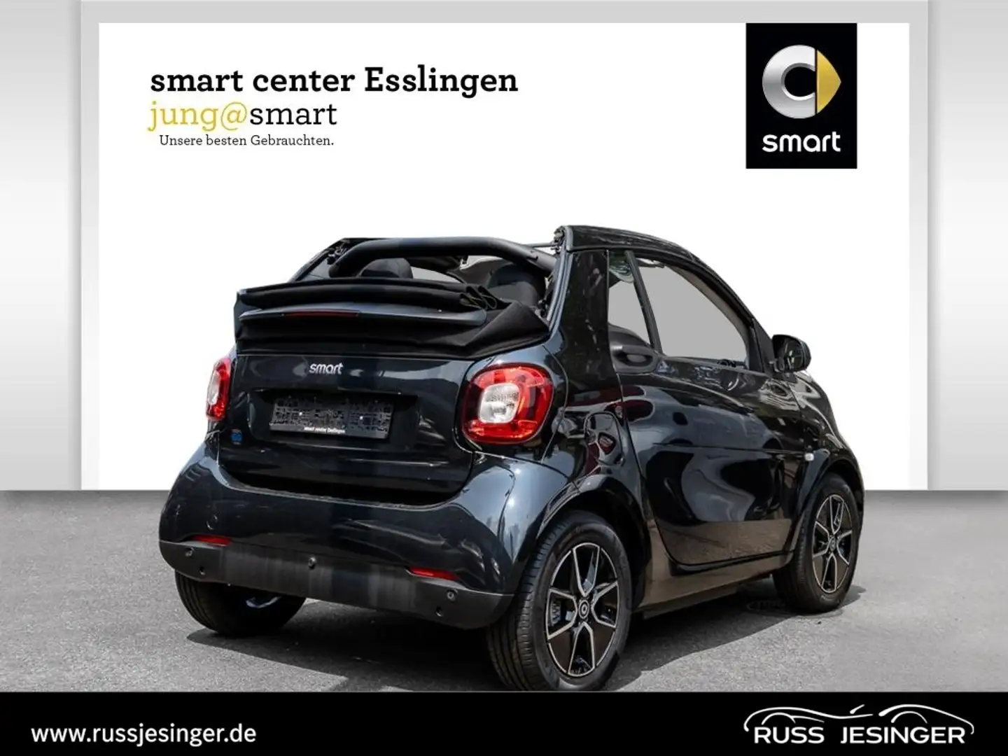 smart forTwo EQ  cabrio Cabrio EQ*Winterpaket*KlimaA*4,6KWBordl Schwarz - 2