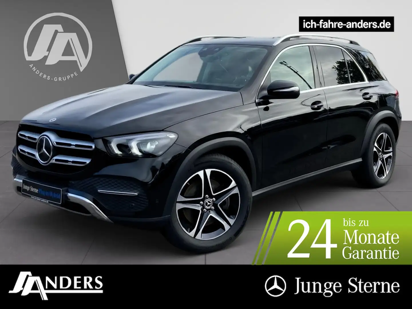 Mercedes-Benz GLE 350 de 4M MBUX+Distr+LED+Kamera+AHK+HUD+SHZ Zwart - 1