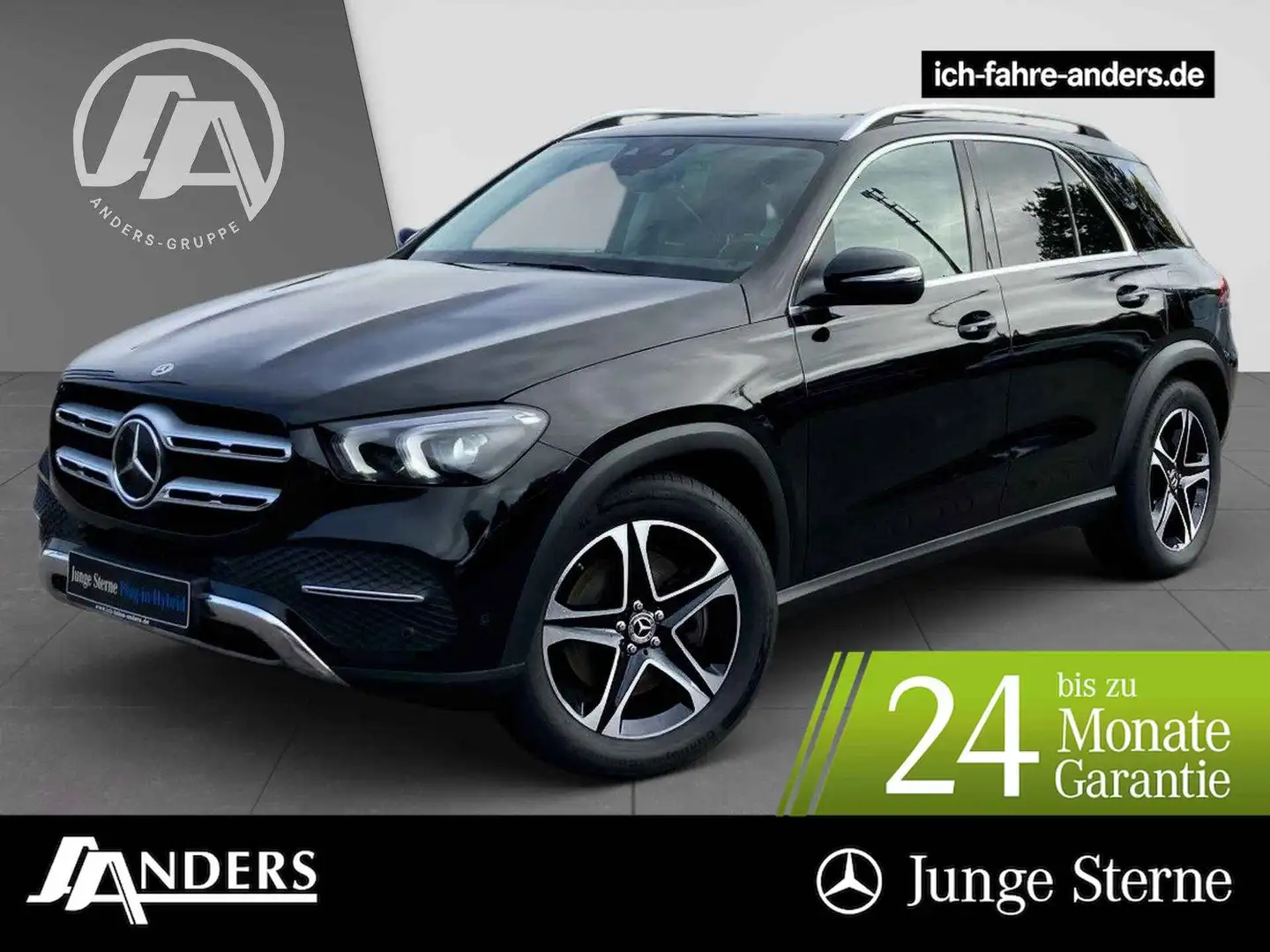 Mercedes-Benz GLE 350 de 4M MBUX+Distr+LED+Kamera+AHK+HUD+SHZ Schwarz - 1