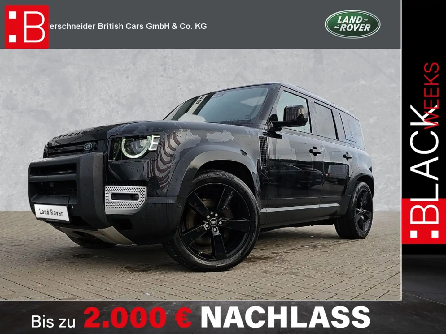Land Rover Defender 110 D240 HSE Schwarz - 1