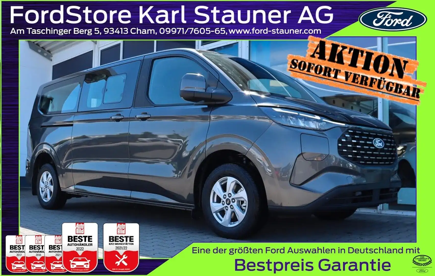 Ford Tourneo Custom PHEV 2.5l 340 L2 8-Sitzer 0,0%FIN Серый - 1