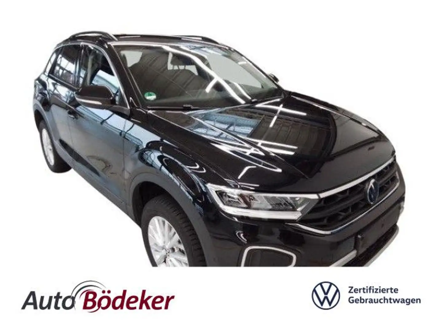 Volkswagen T-Roc 1.5 TSI DSG Life Garantie b. 25.9.29 / Navi Schwarz - 1