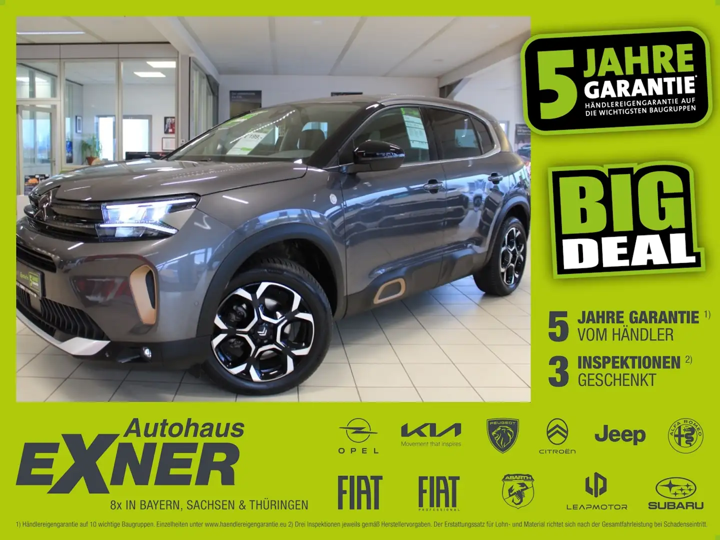 Citroen C5 Aircross 1.2 PureTech 130 C-SERIES LED+Navi Grijs - 1