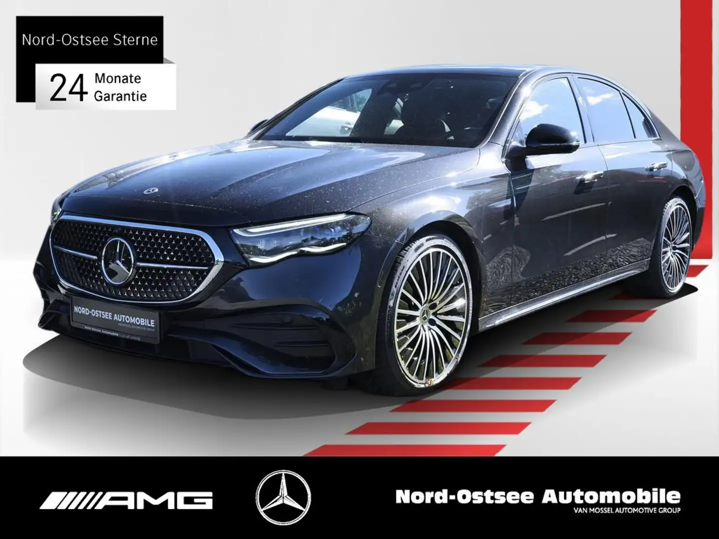 Mercedes-Benz E 220 d AMG PANO BURMESTER NIGHT SHZ Gris - 1
