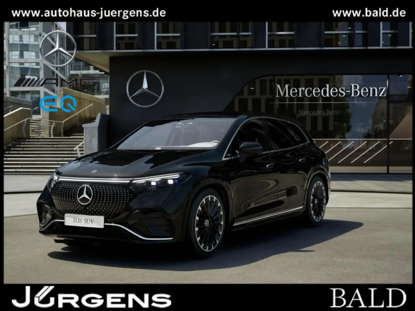 Mercedes-Benz EQS SUV EQS 580 4M SUV AMG-Sport/Pano/Hyper/HAL/AIRM/AHK Schwarz - 1
