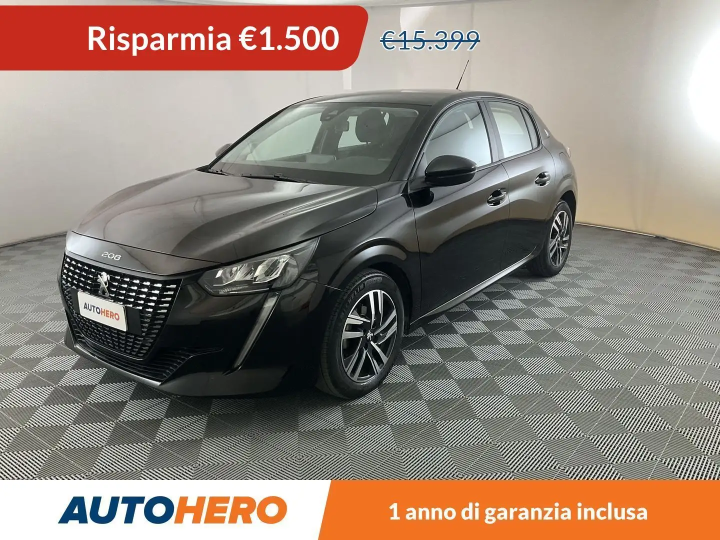 Peugeot 208 1.2 PureTech Active Pack 75 CV Czarny - 1